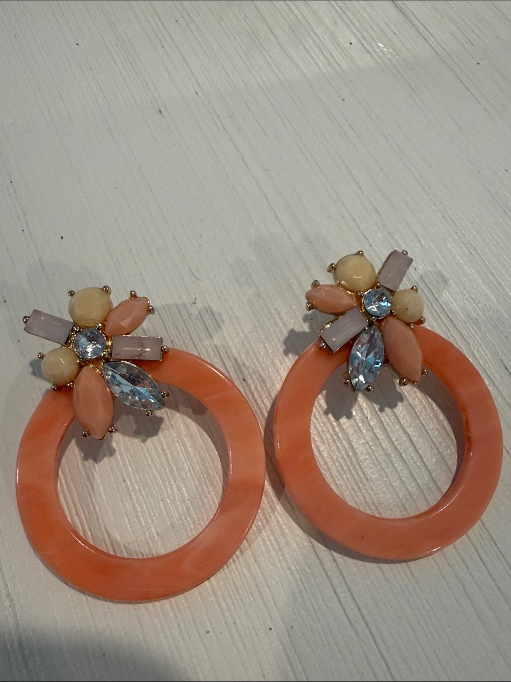 Coral Statement Piece earrings